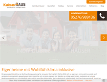 Tablet Screenshot of kaiser-haus.de